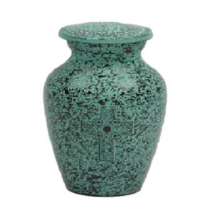 Urnas de recuerdo de cremación de latón de alta calidad con pintura multicolor y urnas funerarias de Metal con acabado de Color Crema para cenizas humanas - Product Image 3