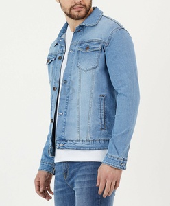 Chaqueta vaquera de invierno con diseño personalizado para hombre, ropa de calle lavada con ácido con bordado Vintage salpicado, impermeable, venta al por mayor - Product Image 1