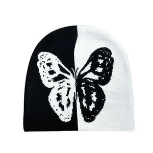 Bonnet en acrylique personnalisé avec logo et image, impression en relief, chaud, tricoté, unisexe, pour l'extérieur, fournisseur OEM ODM, haute qualité courante - Product Image 1