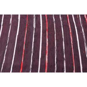 Alfombra Turca, Alfombra Decorativa de 2.9x6.6 pies, Alfombra de Lana Kilim Roja y Blanca - Product Image 5