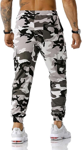 Pantalones deportivos de algodón para hombre, pantalones deportivos de diseño personalizado con bolsillos, pantalones de chándal ajustados con cordón en la cintura - Product Image 3