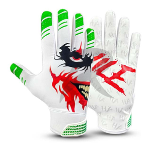Top <b>Gloves</b> Team Logo Custom American <b>Football</b> <b>Gloves</b> With Sticky Silicone 7v7 Silicon Grip High Performance For <b>Youth</b> And Adults - Product Image 1
