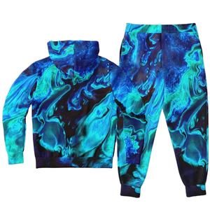 Survêtements pour hommes en coton respirant, personnalisés avec logo, imprimés, de luxe, à la mode, deux pièces, sublimation - Product Image 3