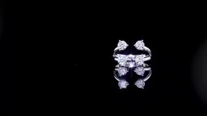 0.5CT Round Cut Original Moissanite2 Round Shape Diamond Bague de fiançailles en argent 925 Proposition pour petite amie - Product Image 5