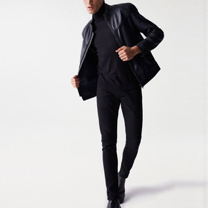 Vestes pour hommes en cuir à forte valeur ajoutée/Vestes en cuir respirantes de longueur régulière à la mode pour hommes à prix raisonnable - Product Image 5