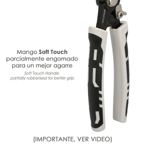 Pinze Multifunzione (Apertura/Capicorda/Aggancio/Taglio/Affilatura/Riparazione/Applicazione Terminali/Strappo e Arricciatura Cavi) - Product Image 5
