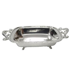 Ensemble de 2 plateaux de service pour sucreries ou salades de qualité supérieure forme personnalisée petit-déjeuner pour la maison hôtel finition brillante plateaux de service pour aliments - Product Image 3