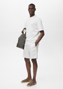 Camiseta de manga corta de punto de algodón 100% para hombre, diseño personalizable de cuello redondo de Color sólido para uso diario, uniforme de equipo de Fitness - Product Image 4