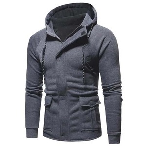 Sudadera con Capucha para Hombre, Informal, Corte Regular, con Cremallera, Forro Polar, Impermeable, Bordada, Color y Talla Personalizables, Ropa de Invierno - Product Image 2