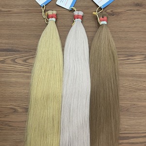 Producto caliente 100% cabello humano Remy vietnamita crudo a granel para trenzar paquete bohemio de estilo de onda Natural recto - Product Image 2