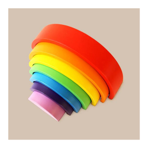 Explorez les merveilles des ensembles arc-en-ciel en bois: des jouets éducatifs conçus pour inspirer et engager les enfants créatifs - Product Image 2