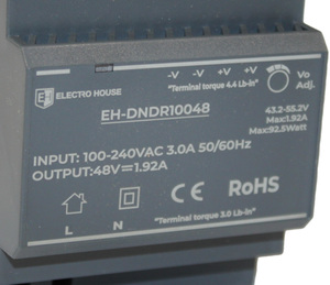 Alimentation électrique 48V 1,92A 92,5W, alimentation sur rail DIN, alimentation à découpage 48V DC, convertisseur AC/DC, contrôle d'automatisation industrielle - Product Image 3