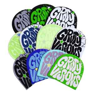 Gorro personalizado al por mayor 100% acrílico tu propio logotipo bordado gorro de hilo reciclado gorro de punto gorro de invierno personalizado - Product Image 6