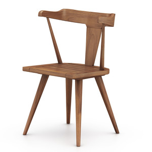 Chaise de salle à manger de couleur marron pour l'intérieur et l'extérieur - Product Image 1