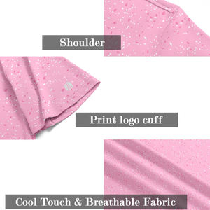 เสื้อโปโลแขนสั้นคุณภาพสูง ระบายอากาศได้ดี ดูดซับเหงื่อ แห้งเร็ว ออกแบบเรียบง่าย ไม่มีลาย  รับสกรีนโลโก้ เสื้อโปโลผู้ชายสำหรับตีกอล์ฟ - Product Image 4