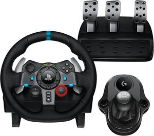 Precio al por mayor para el volante de carreras Logitech G29 Driving Force con pedales y palanca de cambios G, alta calidad, personalizable, DIY, OEM - Product Image 1