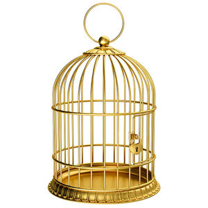 Jaula de pájaros de Metal Dorado de la mejor calidad, nueva jaula decorativa de diseño elegante para el hogar y casa de loros para jaula de pájaros de jardín - Product Image 3