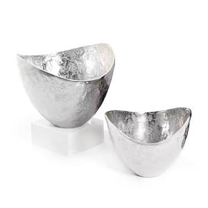 Juego de Dos Tazones Redondos de Metal para Servir Alimentos, Recubiertos en Oro, de Alta Calidad, para Frutas, para Uso en la Mesa de Comedor - Product Image 4