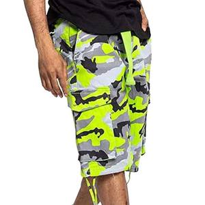 Short de survêtement en coton polaire à compression à séchage rapide pour hommes, pantalon de jogging à motif solide pour le sport, l'entraînement et la course à pied. - Product Image 5