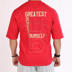 เสื้อยืดผู้ชายขนาดใหญ่กว่าปกติลาย280 GSM พิมพ์โลโก้แบบกำหนดเอง - Product Image 6