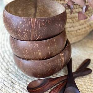 Venta al por mayor cuencos de coco hechos a mano con patrón grabado ecológico Vietnam - Product Image 2