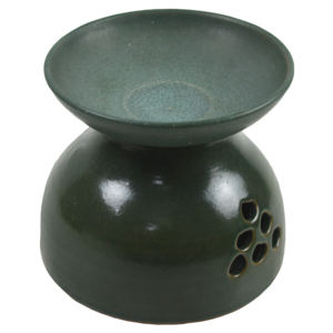 Elegante Cerámica Aroma Difuso Estilo Oriental Cerámica Combinación Quemador de incienso Diseño de hoja Difusor de la mejor calidad Precio al por mayor - Product Image 5