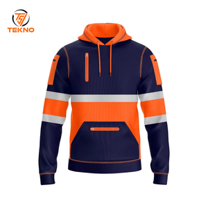 Venta al por mayor de los hombres de bajo precio de trabajo de seguridad desgaste de los hombres reflectante Sudadera con capucha para la venta de alta visibilidad chaquetas de seguridad servicio OEM - Product Image 1