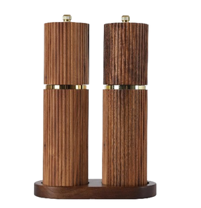 Premium Quality Eco-Friendly Acacia Wood Natural Finished Hand Wash Only Tabletop <b>Pepper</b> Mills Shakers Kitchenware - Product Image 3