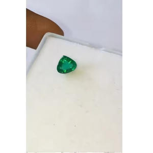 Piedra preciosa Esmeralda Natural de calidad AAA 8,3*6,2mm corte de corazón de Zambia Color verde excelente brillo para joyería certificada IGI - Product Image 3