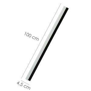 Guarnizione per porta in PVC bianco con spazzola, 1 metro - Product Image 2