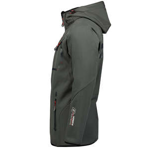Veste coupe-vent softshell à la mode à capuche réglable pour hommes en gros Veste coupe-vent confortable personnalisée Active Wear - Product Image 4