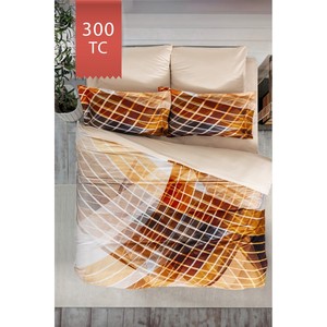 Juego de Funda Nórdica Varol Royal Satin 300TC con Diseño Geométrico Moderno, Disponible en Tamaños Doble, King, Queen y Twin - TESLA para Uso en Cama - Product Image 2