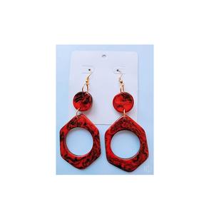 Pendientes de resina Premium hechos a mano 100%, joyería de moda, fabricación personalizada para mujeres y niñas, regalo de boda y fiesta, uso de pendientes de resina - Product Image 1
