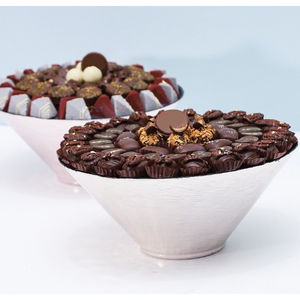 Vintage Arabic Cut-Out Design Chocolate Platter <b>Prime</b> Quality Gold-Plated Metal Chocolate Bowl For Wedding And Special Events - Product Image 5