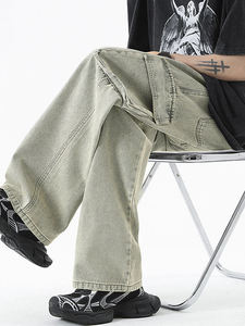 G801 CLAY Jeans pour hommes Fashion Baggy Jeans Pent Men Straight Jeans for Man Stylish - Product Image 4