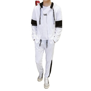 Ensembles de survêtements polaire unis à séchage rapide pour hommes, 2 pièces, style jogging, pour l'hiver 2026, vente en gros Bluk - Product Image 4
