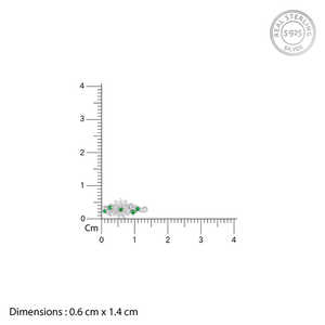 Deluxe <b>Silver</b> Flower <b>Necklace</b> with Classic Look and <b>Silver</b> Plated Designer <b>Chain</b> <b>for</b> <b>Women</b> - Product Image 4