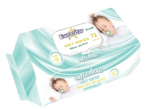 Serviette humide jetable écologique grande taille Eurostar 2026 pour bébé, nettoyage et incontinence, qualité supérieure, antibactérienne, jetable aux toilettes - Product Image 4