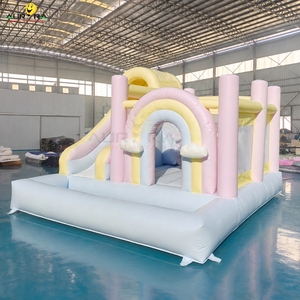 Casa de rebote Castillo hinchable Arco Iris inflable Castillo de salto para fiesta de niños Parque temático inflable Castillo grande - Product Image 4