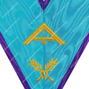 Regalia masónica, Collar de oficial de Misraim Rite, Iglesia Unisex para adultos, uso de primera guardia - Product Image 2