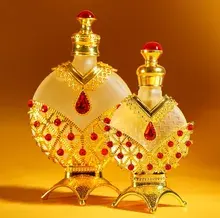 35 عطر زيت عربي فاخر الأكثر مبيعًا مع زجاجة ذهبية للإناث