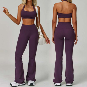 Ensemble de yoga sexy pour femmes vente en gros de vêtements de sport de fitness et d'athlétisme pour femmes ensembles de yoga 2 pièces - Product Image 3