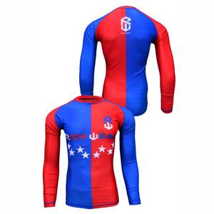 MMA Rashguard pour hommes Design personnalisé Sublimé BJJ Compression Shirt Surf and Grappling Fight Wear - Product Image 4