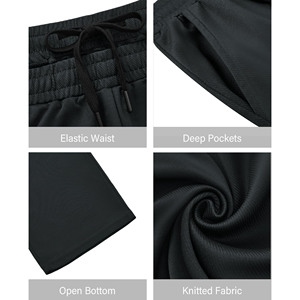 Pantalons pour hommes de haute qualité droit incurvé rayé tricoté personnalisé hommes broderie Baggy pantalons de survêtement personnalisé lavage à l'acide pantalon évasé - Product Image 5