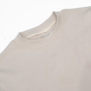 Sweat-shirt chaud pour homme, mode décontractée, design minimal, couleur unie, coupe classique, col rond - Product Image 2