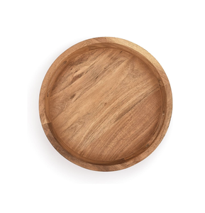 Bandeja Redonda de Madera Divris con Asa, Acabado Pulido, Diseño Elegante y Decorativo para Servicio de Alimentos y Uso Residencial - Product Image 5