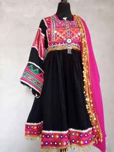 Fabricants de vêtements sur mesure en gros, robes vintage de style afghan, vêtements respirants à manches longues pour adultes et enfants - Product Image 6