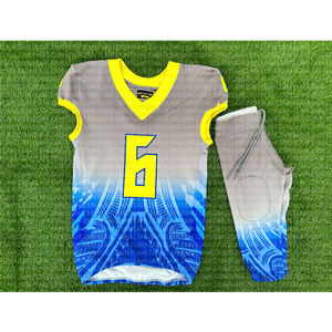 2025 ODM OEM équipe de football américain personnalisé en gros uniformes attirail sergé Sublimation impression numéro de paquet personnalisé adultes - Product Image 2