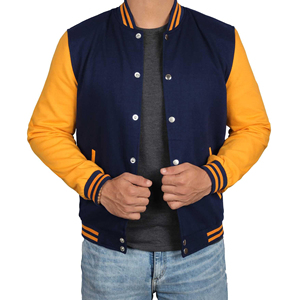Hot <b>Sale</b> Letterman Baseball Jacket New Fashion High Quality Leather <b>Towel</b> Embroidery Designer CollegeBaseballjacket for men - Product Image 4