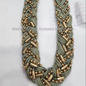 JINYOU 4184 Collar Europeo Popular Exagerado, Gargantilla con Cuentas Rectangulares de Resina Color Ámbar, Joyería - Product Image 5